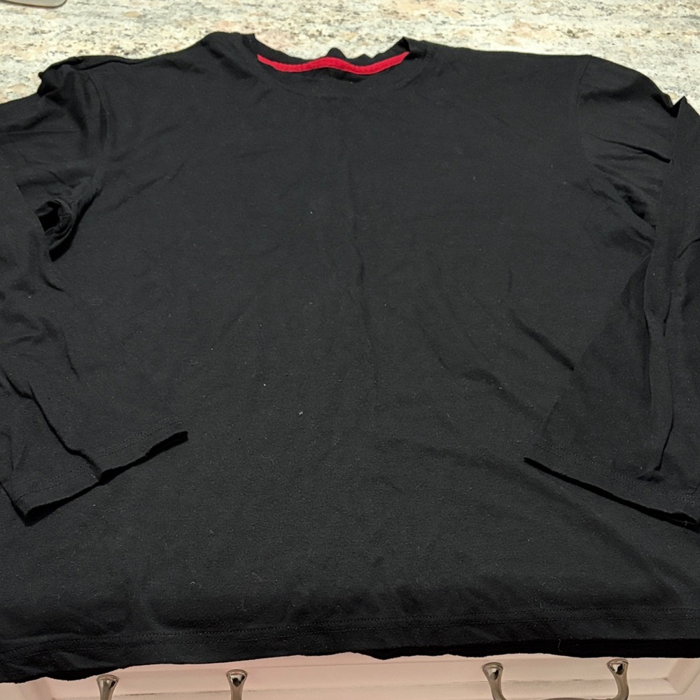 10/$30 Perry Ellis Black Long Sleeve Men's PJ Shirt
